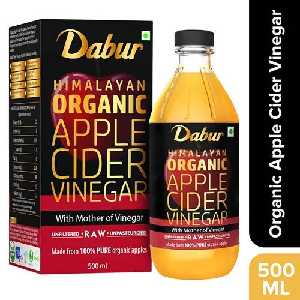 Dabur Himalayan Organic Apple Cider Vinegar with Mother Of Vinegar, 500 ml-2.webp